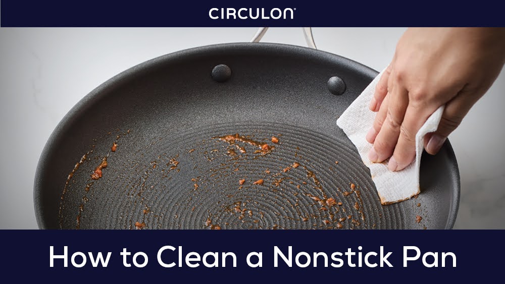 How to clean non-stick cookware with stuck-on food