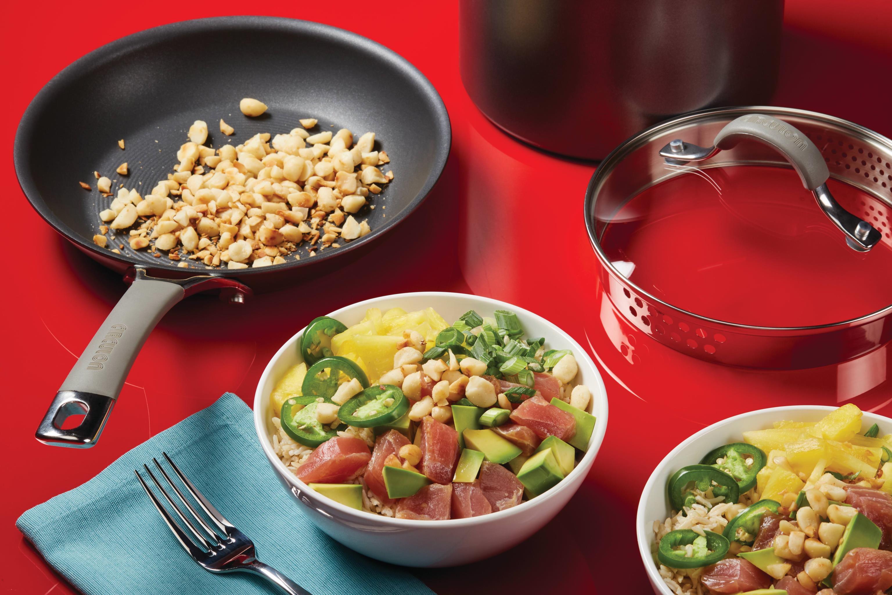 Ponzu Pineapple Poke Bowl Circulon Cookware