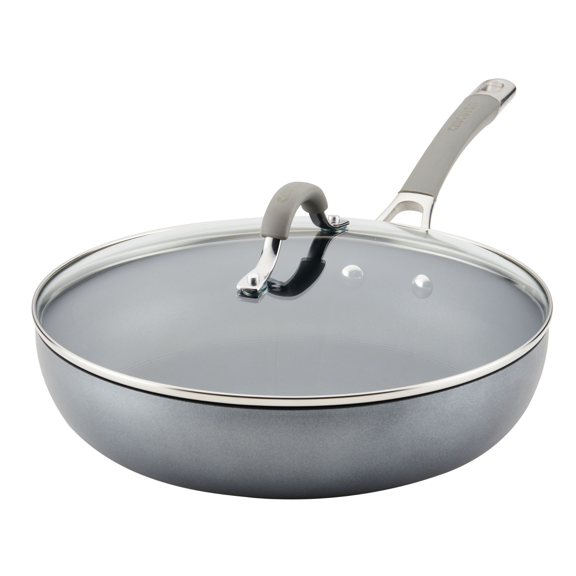 Member's Mark Frying Pan with Lid Nonstick 12-inch Large Stainless-steel  Nice
