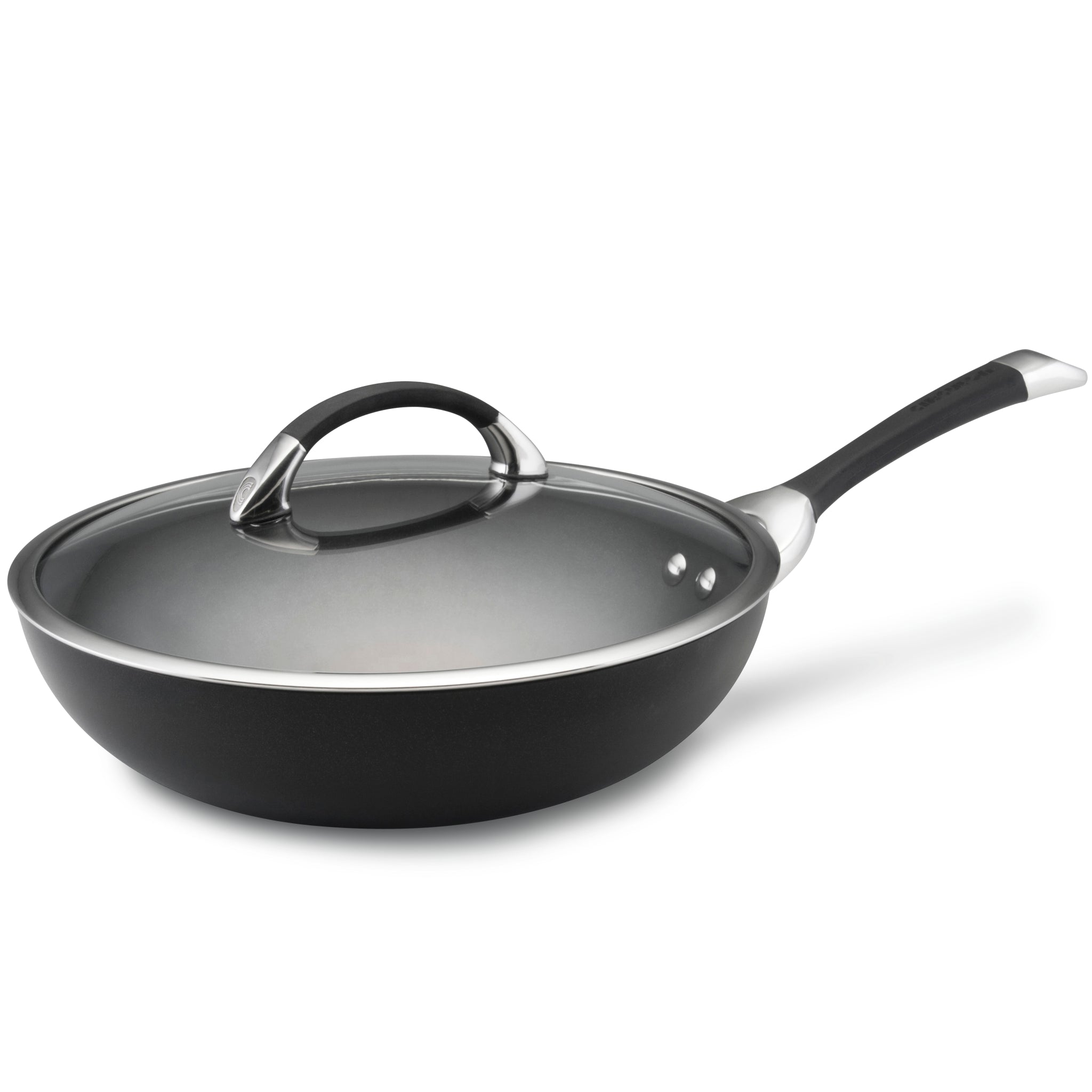 Cook N Home 12 inch Nonstick Saute Fry Pan Professional Hard Anodized  Frying Pan with Lid, 12 inch - Foods Co.
