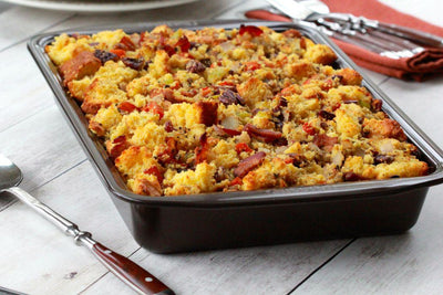 Cornbread, Pecan and Bacon Dressing