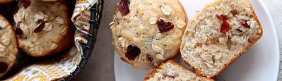 Apple Craisin Oat Muffins