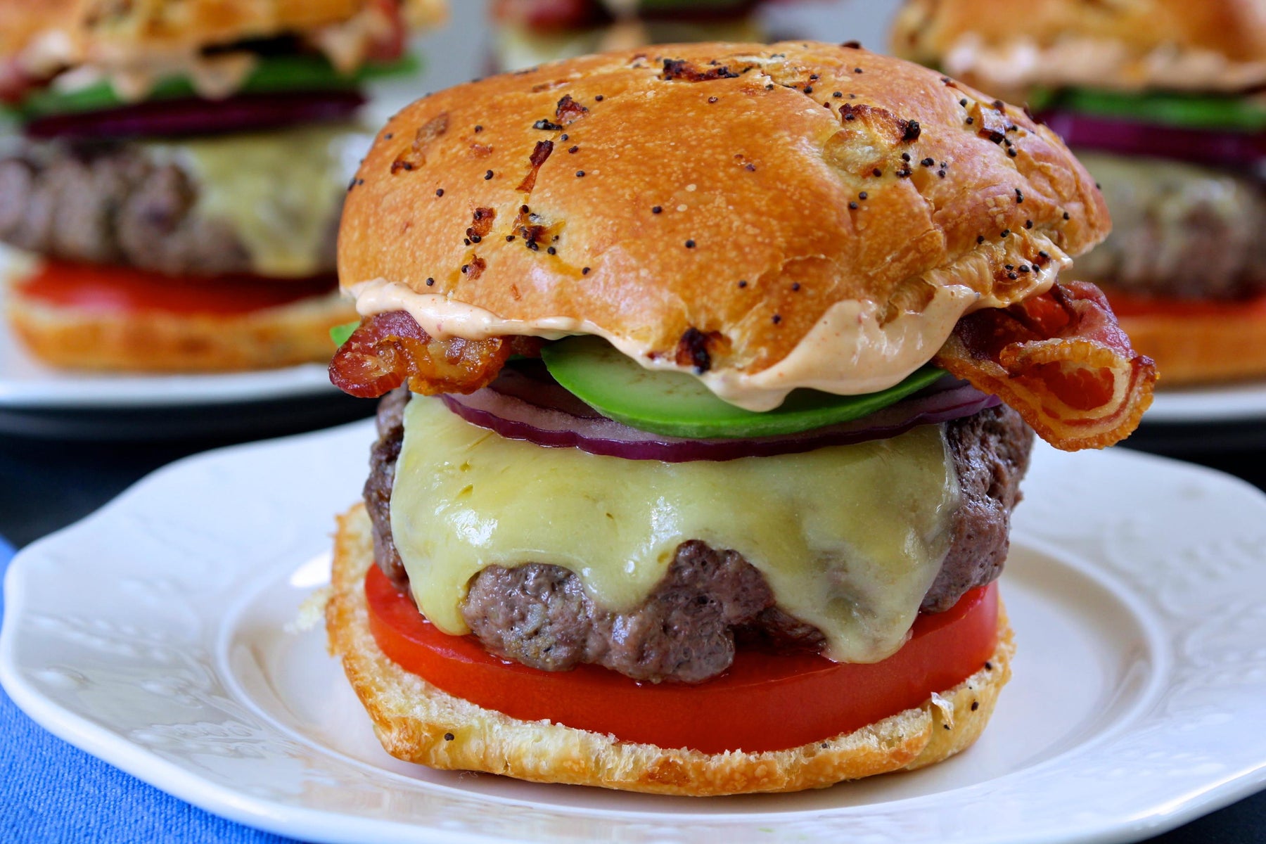 Bacon-Avocado Burger with Chipotle Mayonnaise
