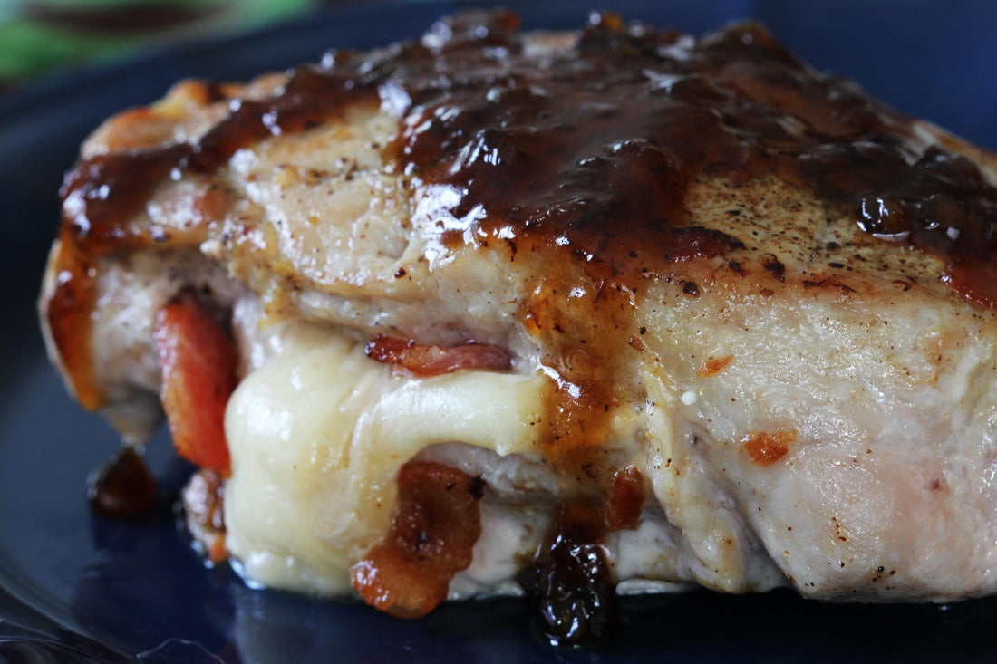 Bacon & Provolone Stuffed Pork Chops