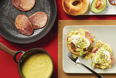 Bagels Eggs Benedict