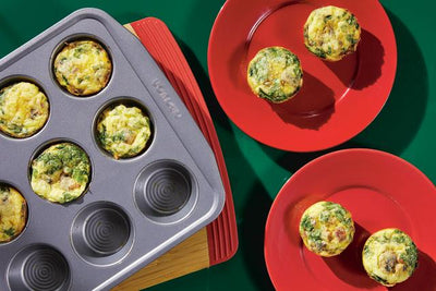 Muffin Pan Frittatas with Bacon, Mushrooms and Sun-Dried Tomatoes