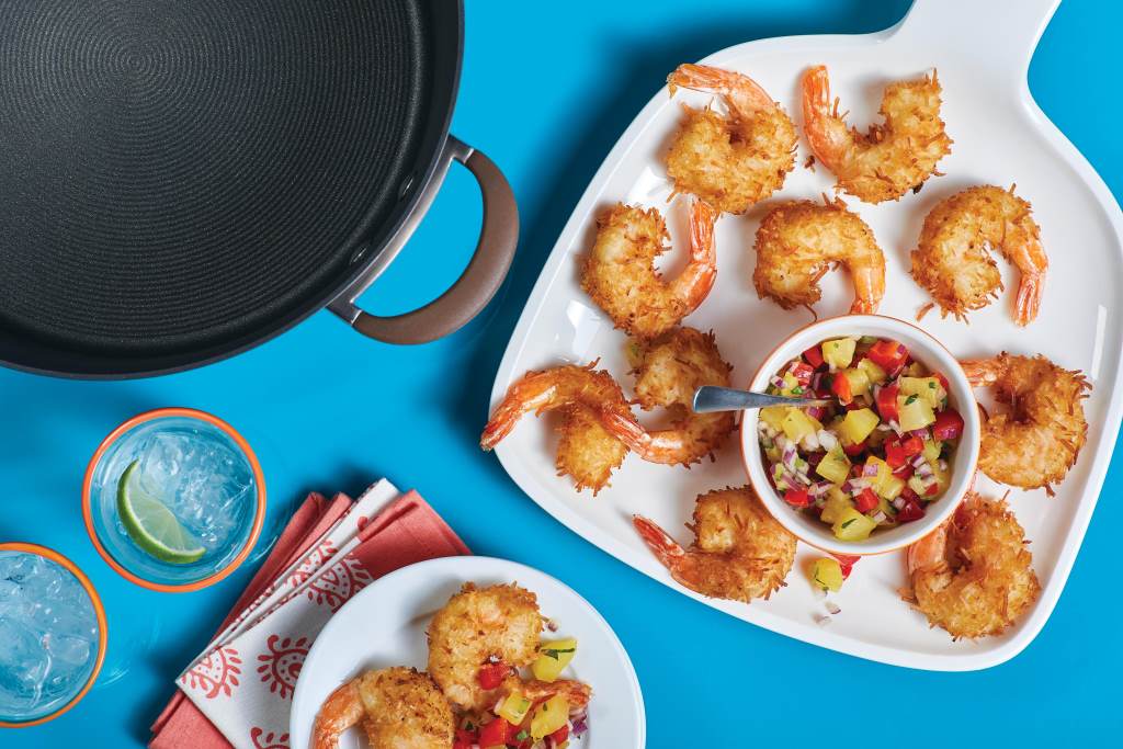 Crispy Coconut Shrimp with Pineapple Relish