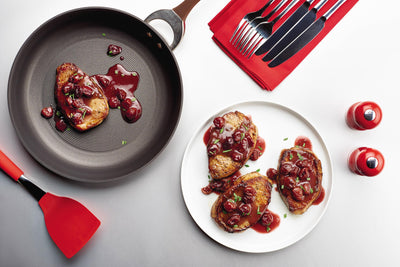 Pork Chops with Rosemary Cherry Sauce