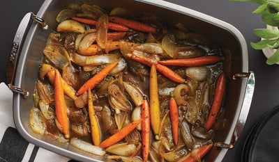 Balsamic Glazed Roasted Root Vegetables