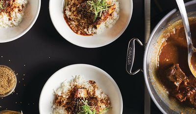 Chili-Plum Glazed Sesame Short Ribs