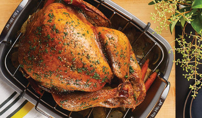 Riesling and Warm Spices Brined Turkey with Riesling Gravy