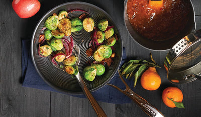Simple Pan Roasted Brussels Sprouts