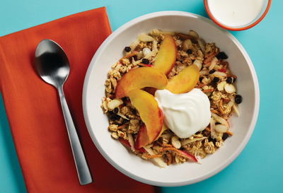 Warm Muesli with Peaches