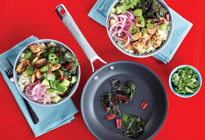 Chicken, Greens, and Cauliflower Rice Bowls