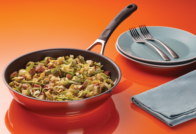 Springtime Egg and Ham Hash with Garlic Scape Pesto - Circulon