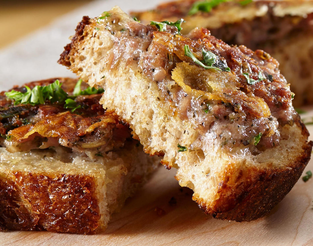 Crostini with Fennel Sausage