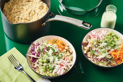 Crunchy Buddha Bowl with Green Goddess Dressing