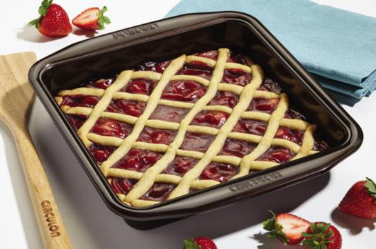 Strawberry Linzer Bar Cookies