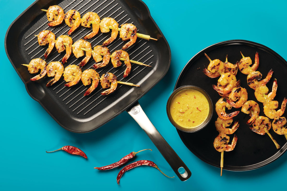 Shrimp on Lemongrass Skewers