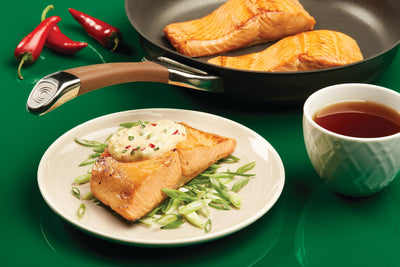 Seared Salmon with Asian-Flavored Mayonnaise