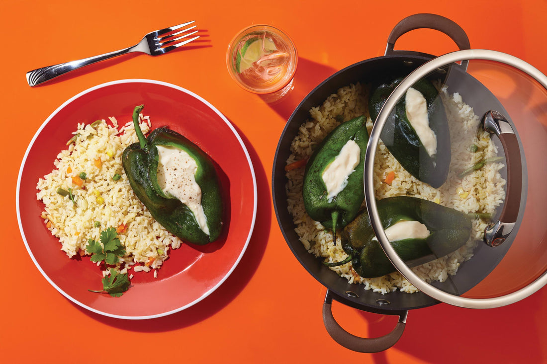One Pot Chiles Rellenos with Rice - Circulon