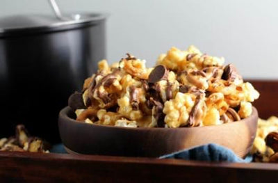 Peanut Butter Cup Pretzel Popcorn