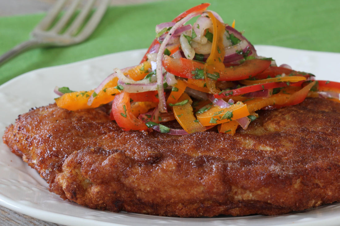 Pork Chuletas with Salsa Criolla