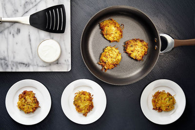 Potato, Carrot, and Zucchini Latkes