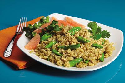 Quinoa with Snow Peas, Sesame and Ginger