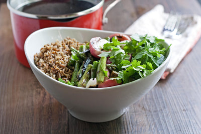 Radish and Asparagus Wild Rice Salad