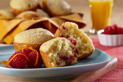 Raspberry Cornmeal Muffins