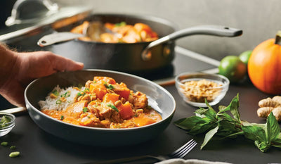 Coconut Curry Pumpkin and Chicken over Basmati Rice