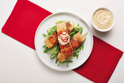 Seared Salmon with Chili Garlic Mayonnaise