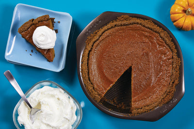 Bourbon Pumpkin Pie with Gingersnap Crust - Circulon