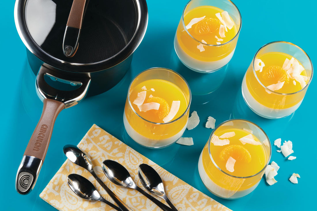Coconut Mandarin Orange Panna Cotta