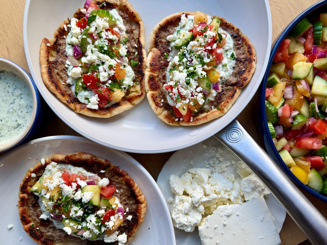 Mediterranean Gyro Smash Pitas