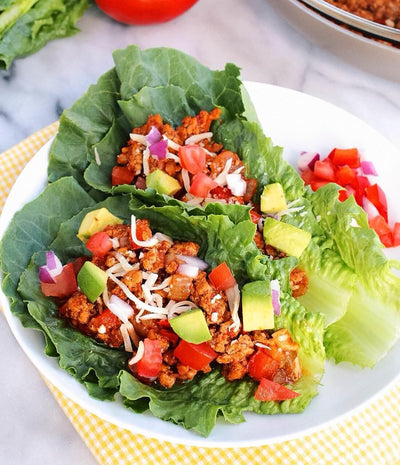 Turkey Taco Lettuce Wraps