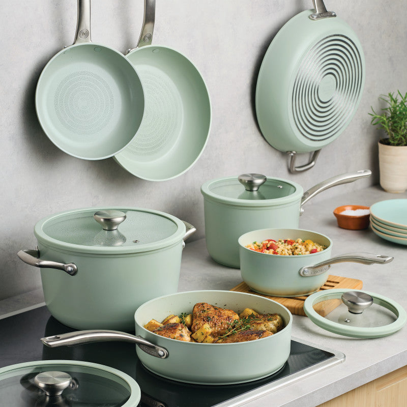 Ceramic Nonstick 11-Piece Cookware Set