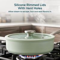 Ceramic Nonstick 11-Piece Cookware Set