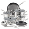 10-Piece Stainless Steel Cookware Set with 2-Piece Bonus Utensil Set