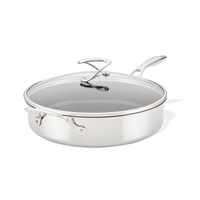 5 Quart Tri-Ply Clad Nonstick Saute w/ Lid & Helper Handle