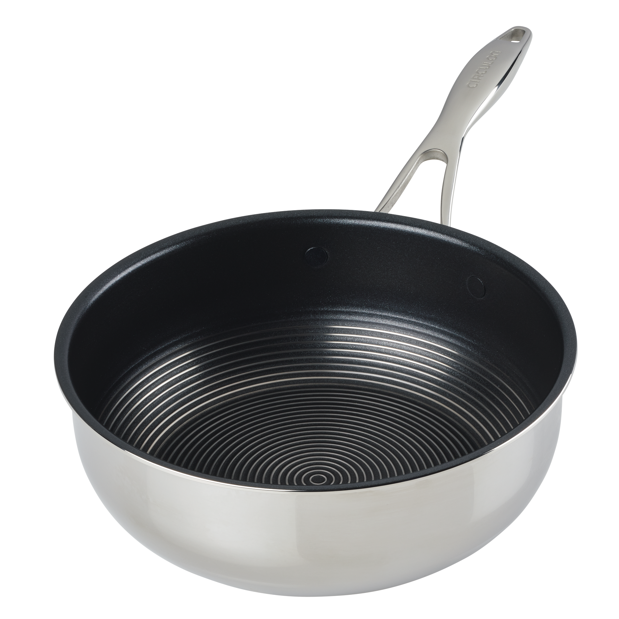 Circulon Nonstick Stainless Steel 3--Quart Covered Saute Pan 