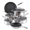 10-Piece ScratchDefense™  Clad Nonstick Cookware Set