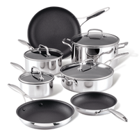 11-Piece ScratchDefense™ C1 Nonstick Cookware Set