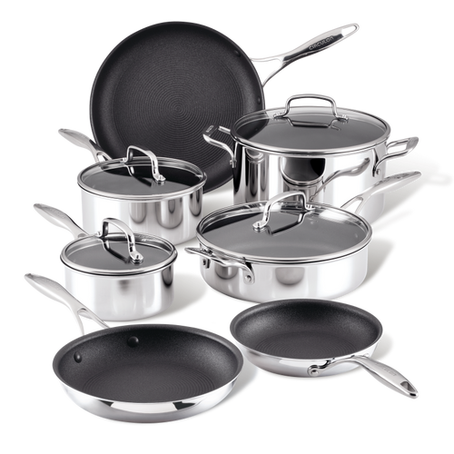 11-Piece ScratchDefense™ C1 Nonstick Cookware Set