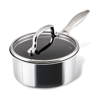 1.5-Quart ScratchDefense™ C1 Nonstick Sauce Pan with Lid