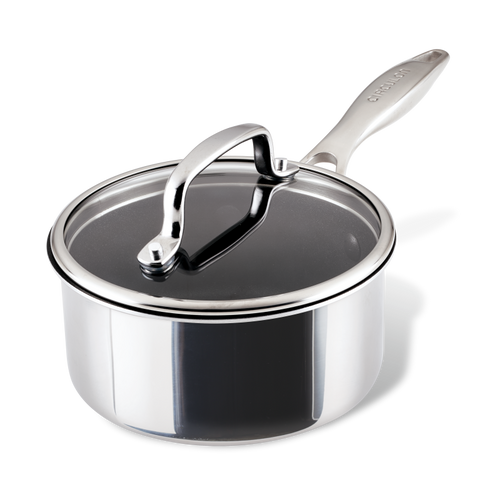 1.5-Quart ScratchDefense™ C1 Nonstick Sauce Pan with Lid