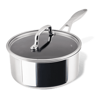 3-Quart ScratchDefense™ C1 Nonstick Sauce Pan with Lid