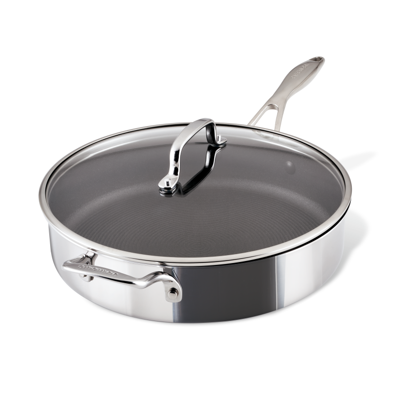 5-Quart ScratchDefense™ C1 Nonstick Sauté Pan with Lid and Helper Handle