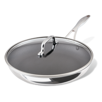 12.5-Inch ScratchDefense™ C1 Nonstick Frying Pan with Lid